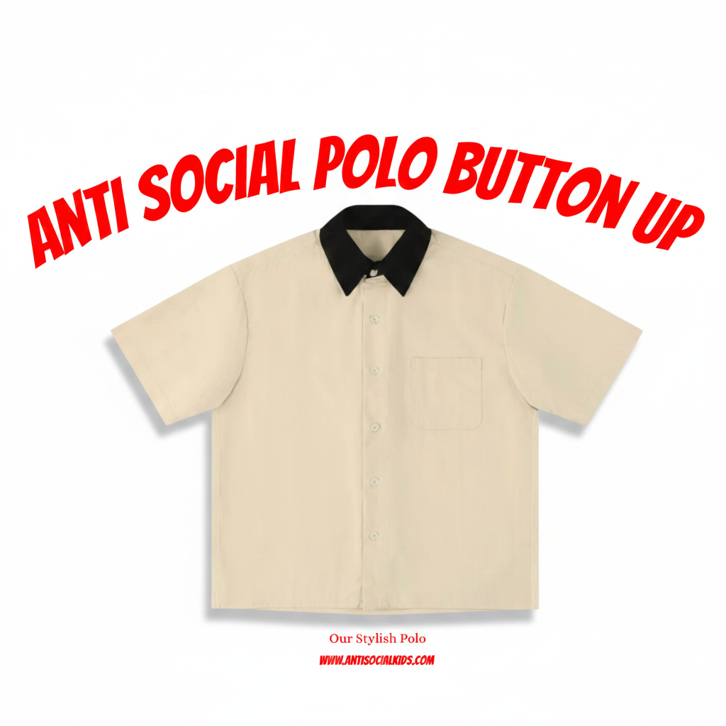 Anti Social Polo Button Up