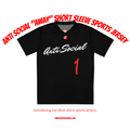 Anti Social Short Sleeve Basketball Jersey (Away)