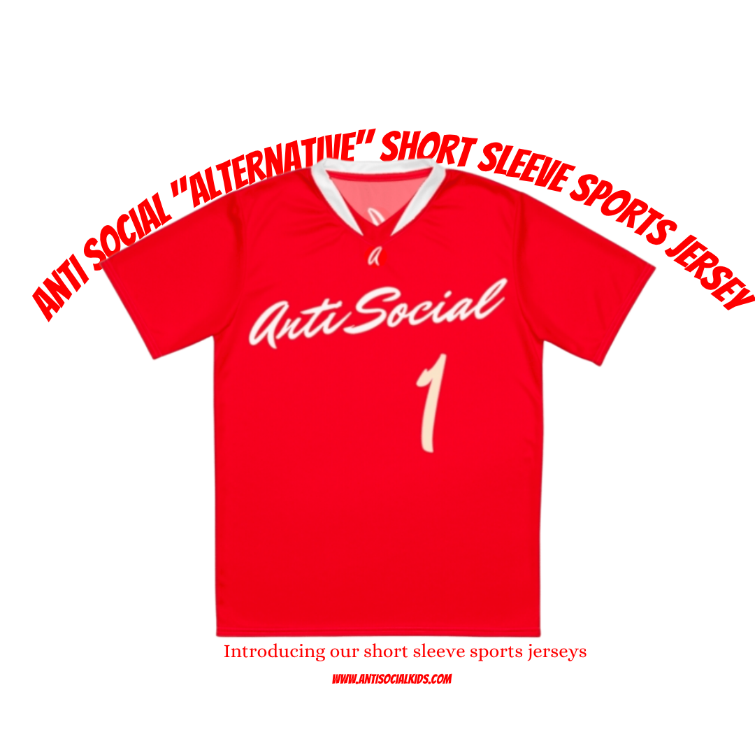 Anti Social Short Sleeve Basketball Jersey (Alternative)